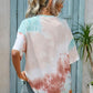 Women's Sweet Cool Style Gradient Color Printed Round Neck Knitted Short Sleeve