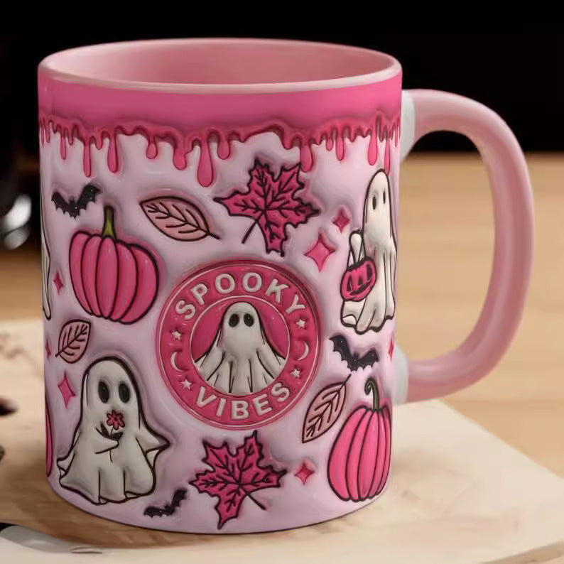 Tasse à café en céramique citrouille d'Halloween