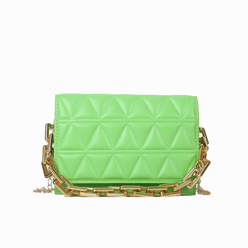 Solid Color Simple Chain Shoulder Bag