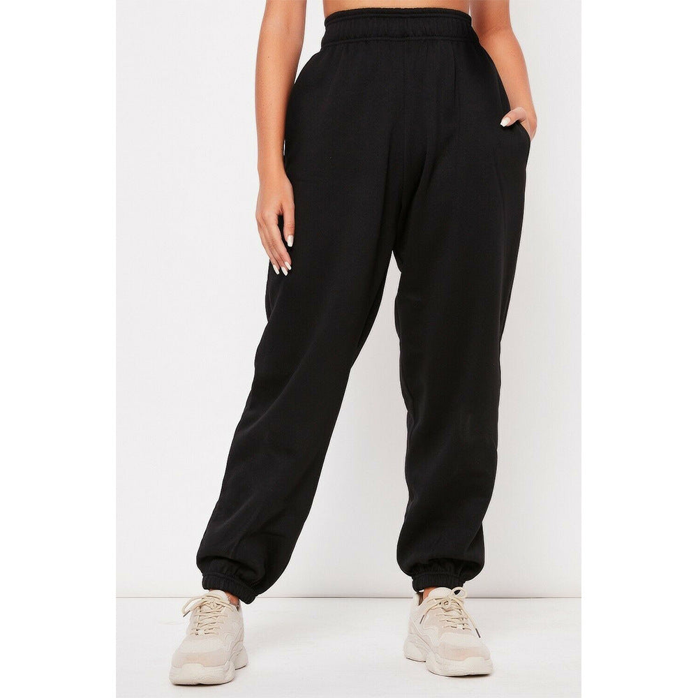 High waist sports trousers