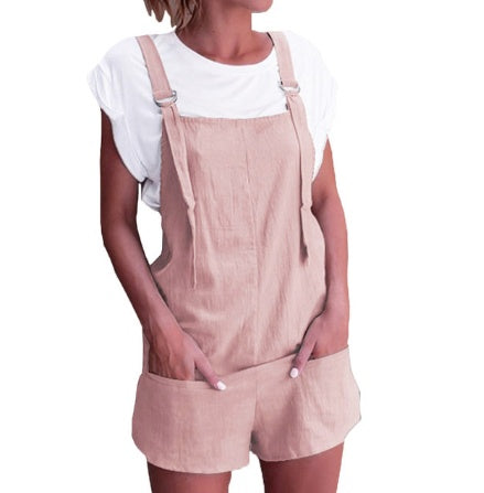 Youthful Cotton Overall Shorts 4 Colors