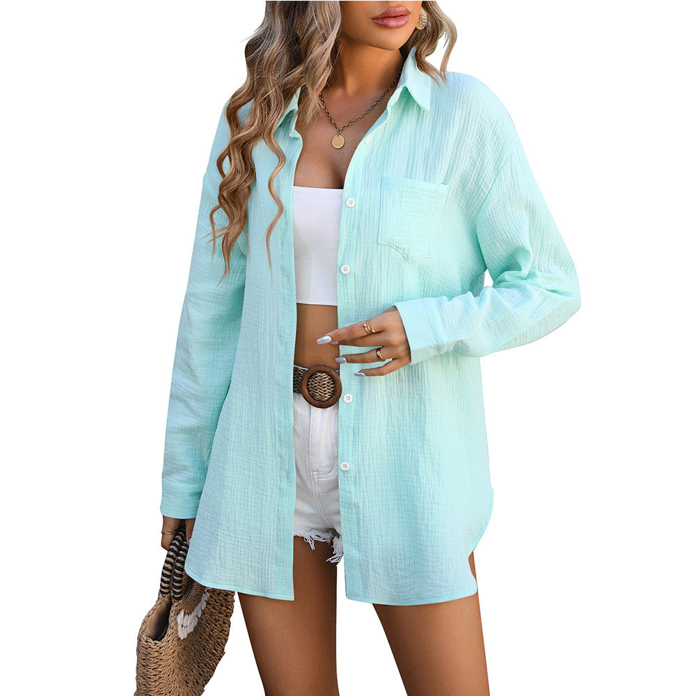 Women's Beach Cover-up Champray Casual Shirt