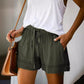 Women's High Waist Lace-up Loose Shorts