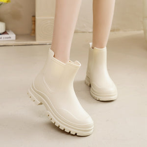 Cross-border Ladies Outdoor Work Rain Boots Lightweight Non-slip Rubber Shoes Kitchen Shoe Cover