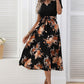 Women's Graceful And Fashionable U-neck Dress Printed Dress