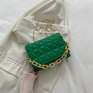 Solid Color Simple Chain Shoulder Bag