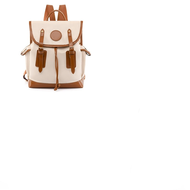 Leisure Travel Backpack Korean Style Advanced Contrast Color