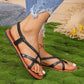 Casual Women's Flip-toe Woven Flat Beach Sandals