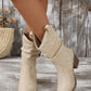 European And American Fashion Cloth Upper Fashion Plus Size Women's Boots