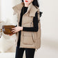 Loose Outer Wear Stand-up Collar Waistcoat Thick Coat