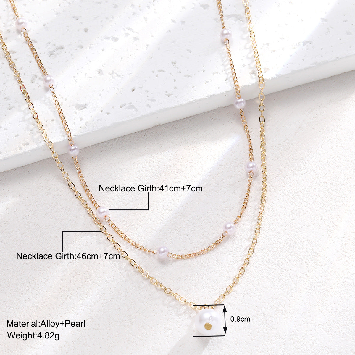 Baroque Pearl Necklace Design Double Layer