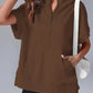 Women's Three-point Short-sleeved Hooded Sweater