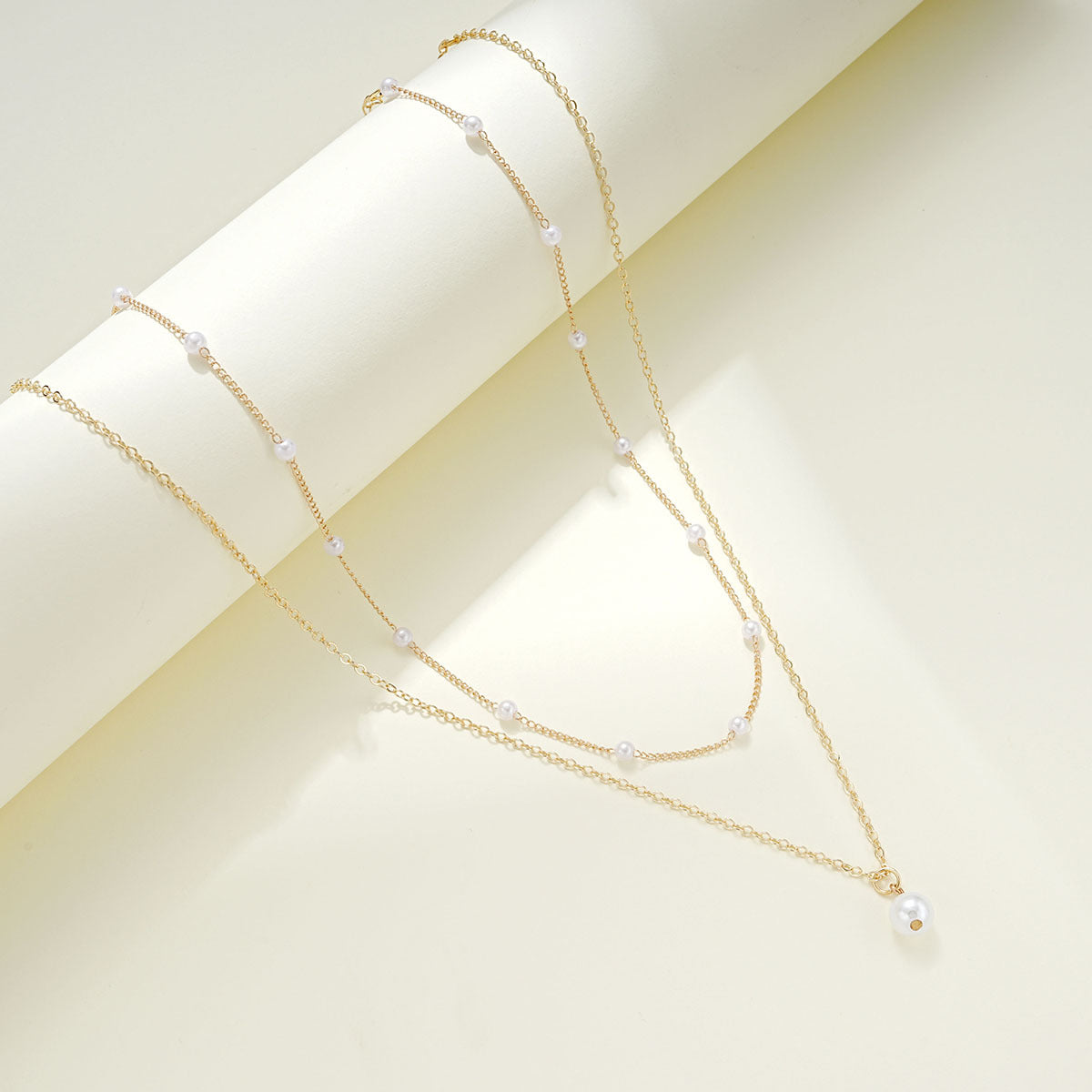 Baroque Pearl Necklace Design Double Layer