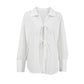 Women's Fashion Lace-up Loose Casual Shirt