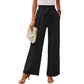 Knotted Commuter Wide Leg Pants Casual