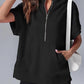 Women's Three-point Short-sleeved Hooded Sweater