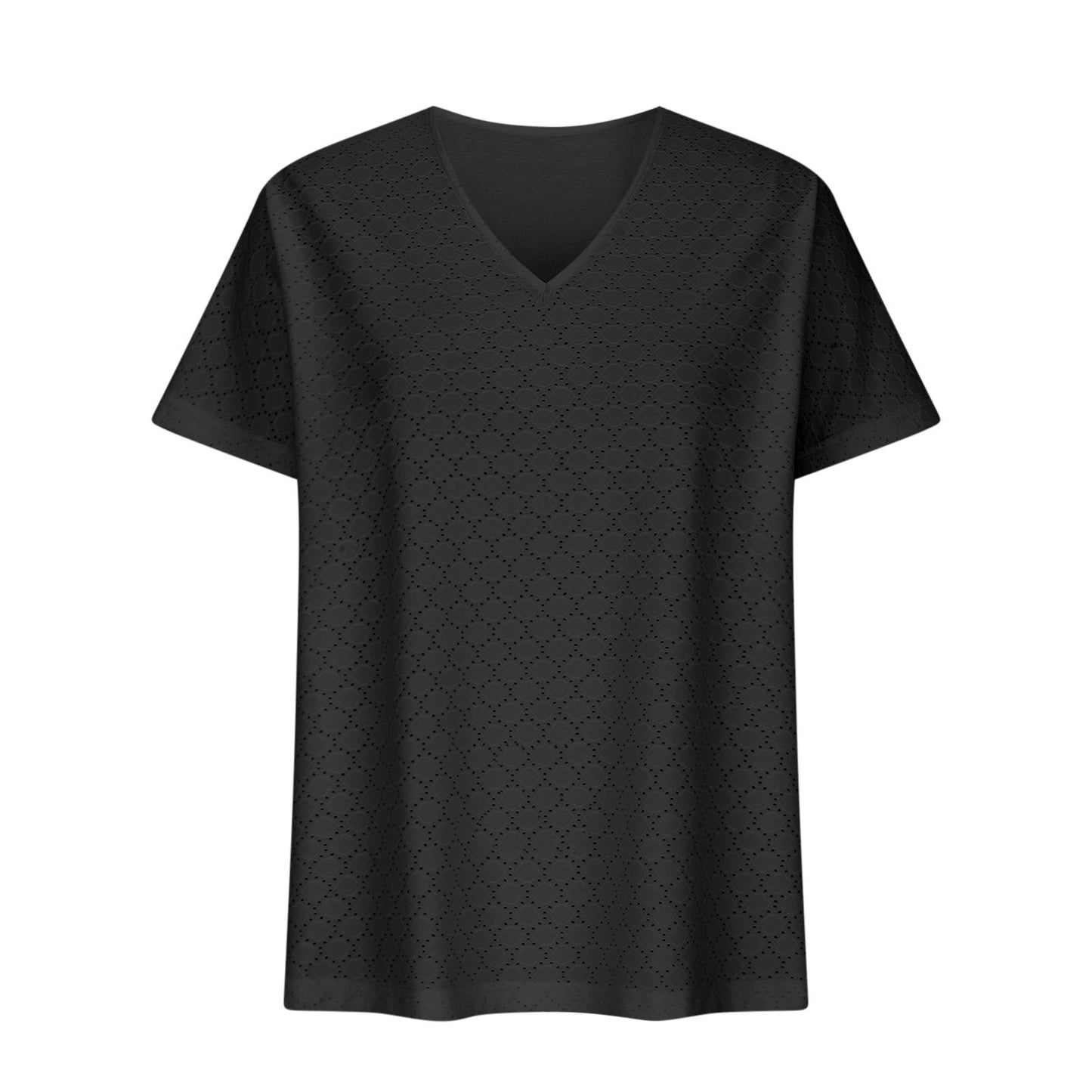 Hollow Jacquard Women's T-shirt