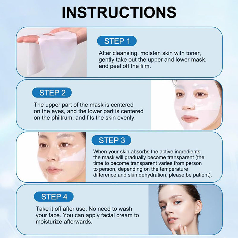 Face Mask Shrink Pore Moisturizing Refreshing Brightening Firming Lift Nourish Skin Care Deep Hydration Moisturizer