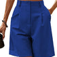 Women's Summer Thin High Waist Loose Straight Casual Cropped Pants