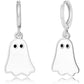 Halloween fantôme boucles d'oreilles pour femmes or fantôme Huggie Hoop boucles d'oreilles Halloween bijoux mignon BOO Halloween boucles d'oreilles