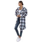 Autumn And Winter Plaid Single-breasted Long Trench Coat