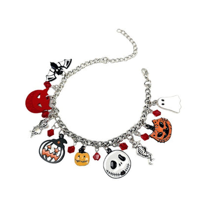 Bracelet Halloween avec crâne de citrouille fantôme bijoux drôles