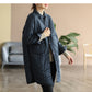 Korean Style Artistic Relaxed-fit Casual Quilted Shirt Coat