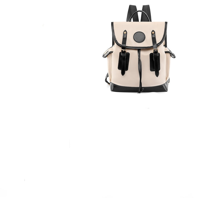 Leisure Travel Backpack Korean Style Advanced Contrast Color