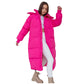 Veste en duvet de style coréen super longue pour femmes