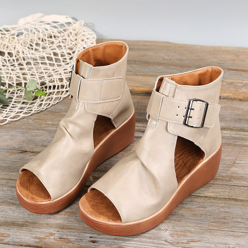 Women's Summer Fashion High-top Wedge Sandals