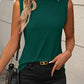 Summer Women's Solid Color Round Neck Sleeveless Loose T-shirt Shirt Vest